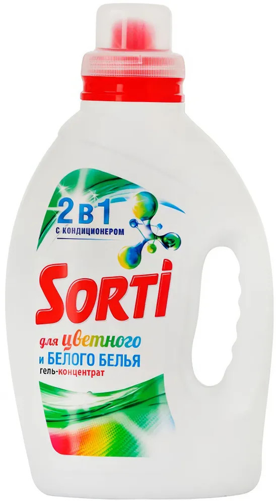 Гель-контентрат для стирки цветного и белого белья | Sorti