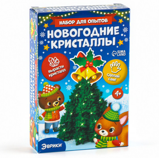 Набор для опытов «Опыты. Ёлочка. Чудесные кристаллы»