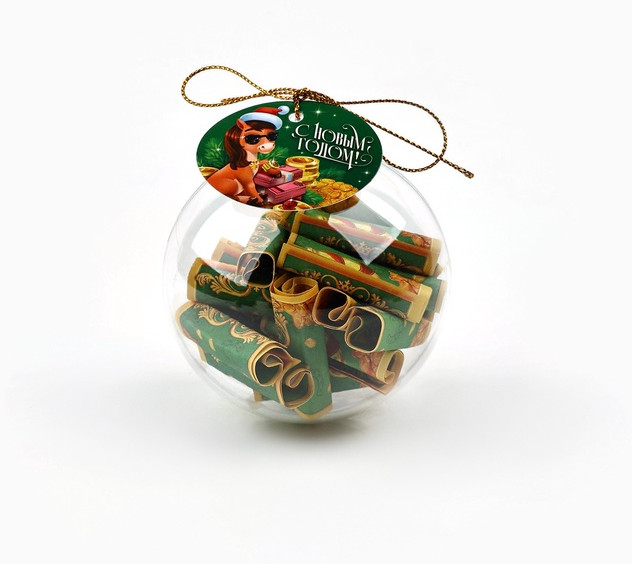 Игрушка елочная со свитками «С Новым годом» | Sima-Land Home