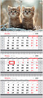 Календарь на 2026 год квартальный «Котята»