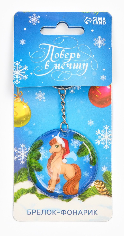 Брелок с фонариком «Поверь в мечту»