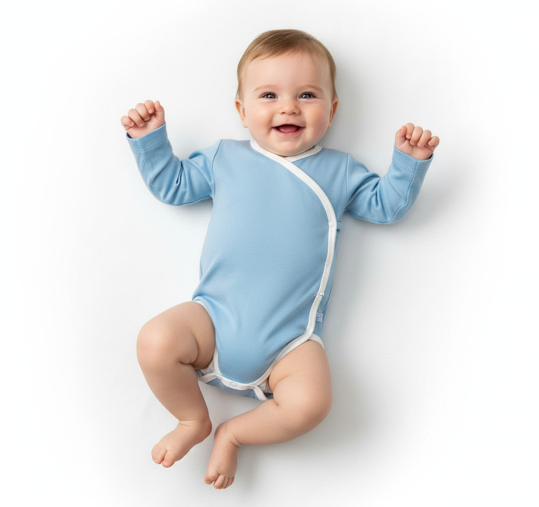 Боди-кимоно для новорожденных | Фабрика Бамбук