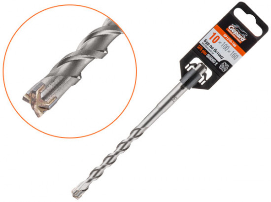 Бур по бетону для перфораторов Quadro-X