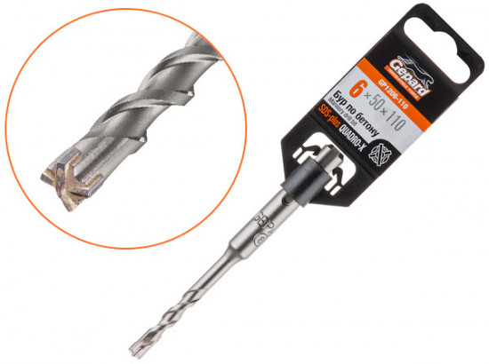 Бур по бетону для перфораторов Quadro-X