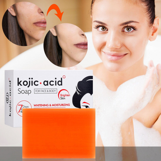 Мыло для проблемной кожи лица и тела осветляющее «Kojic acid Soap»