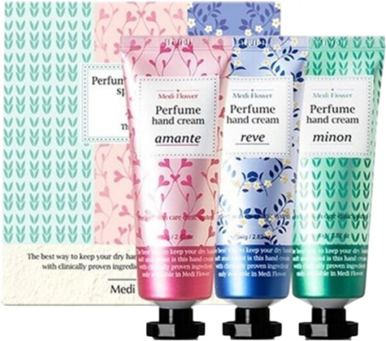 Набор кремов для рук парфюмированных «Perfume Three Stories Hand Cream Set»