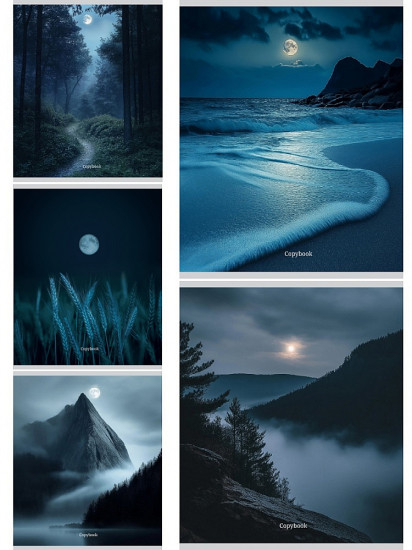 Комплект тетрадей «Лунные пейзажи»