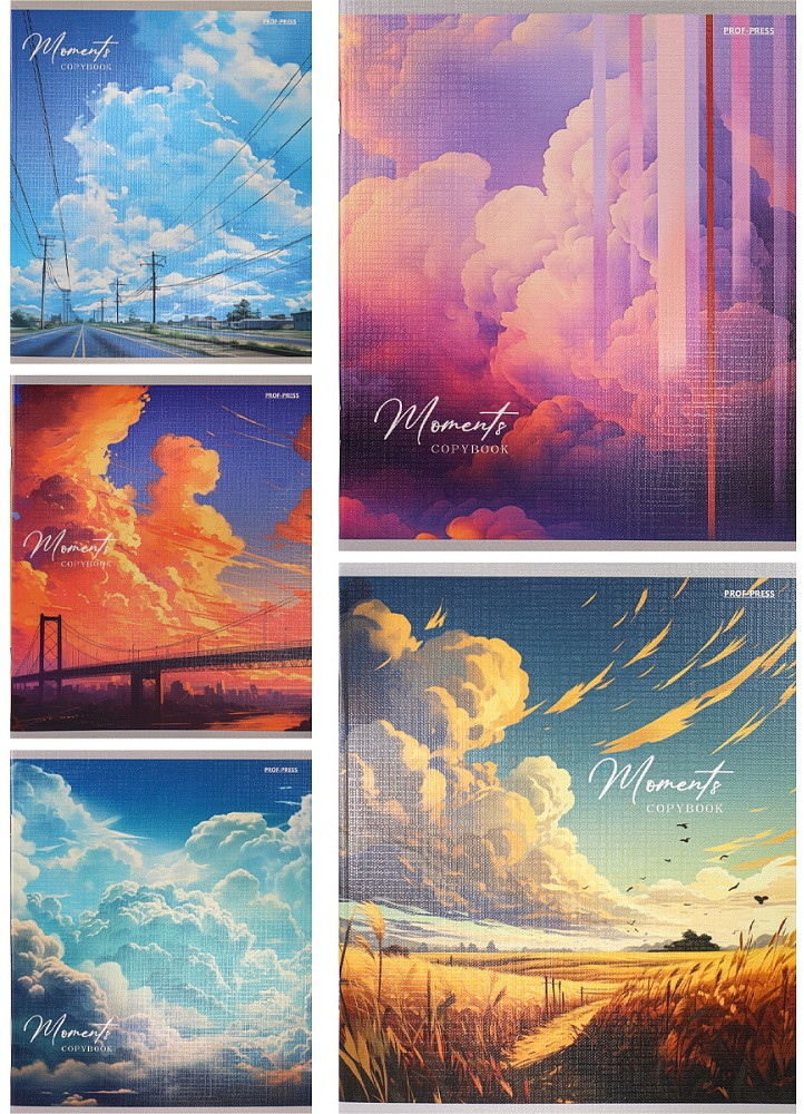 Комплект тетрадей «Облачный пейзаж» | Проф-Пресс