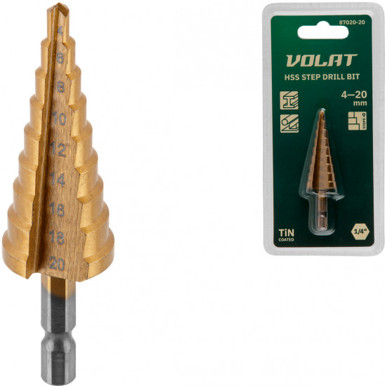 Сверло по металлу ступенчатое
