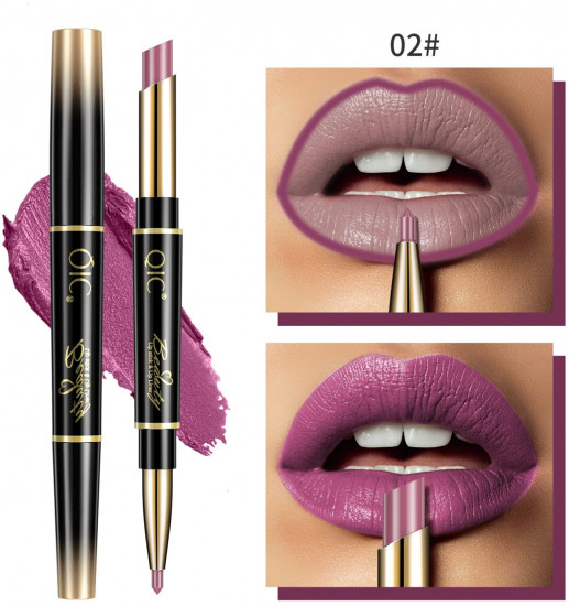 Двусторонняя помада-карандаш, тон 02