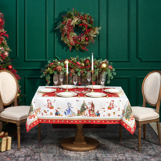 Скатерть водоотталкивающая «С Новым годом!»