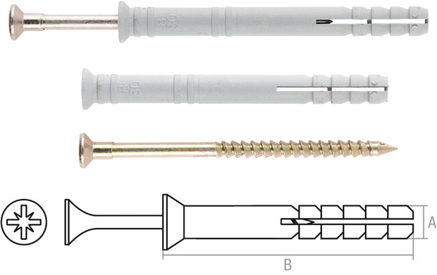 Набор дюбелей-гвоздей | Starfix