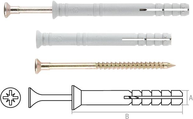 Набор дюбелей-гвоздей | Starfix