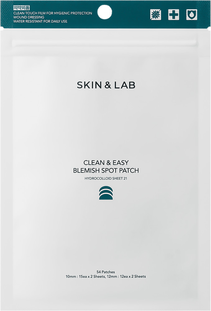 Лечебные противовоспалительные патчи от акне «Clean & Easy Blemish Spot Patch» | Skin&Lab