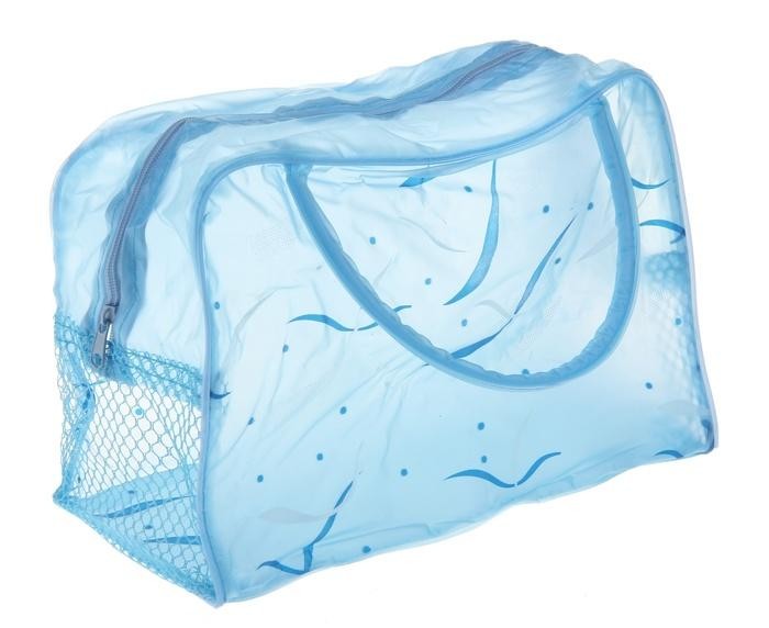 Косметичка-сумочка банная «Бриз», голубая