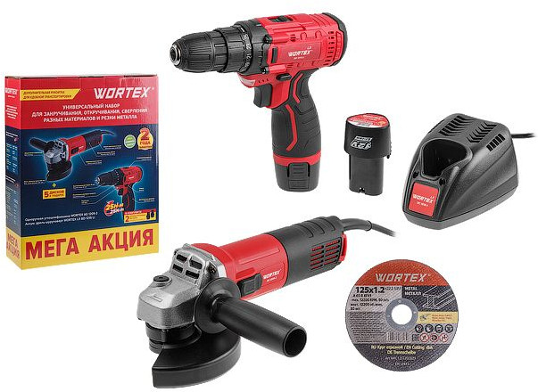 Набор аккумуляторного инструмента | WORTEX