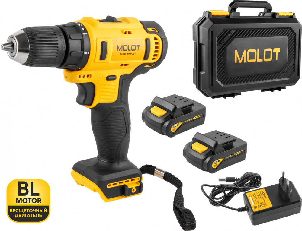 Дрель-шуруповерт MBD 1215 Li | MOLOT