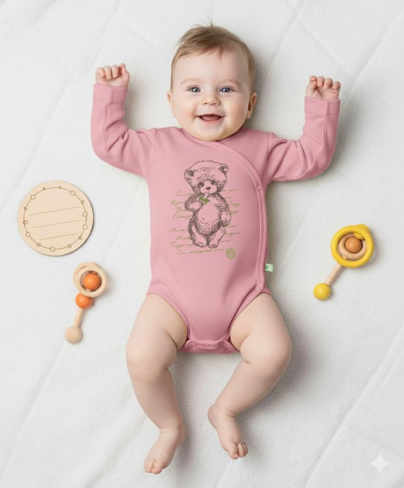 Боди-кимоно для новорожденных | Фабрика Бамбук