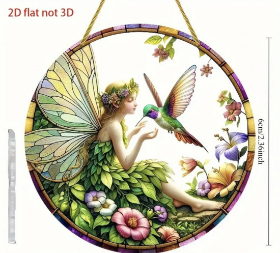 Акриловая фигурка «Фея с колибри»