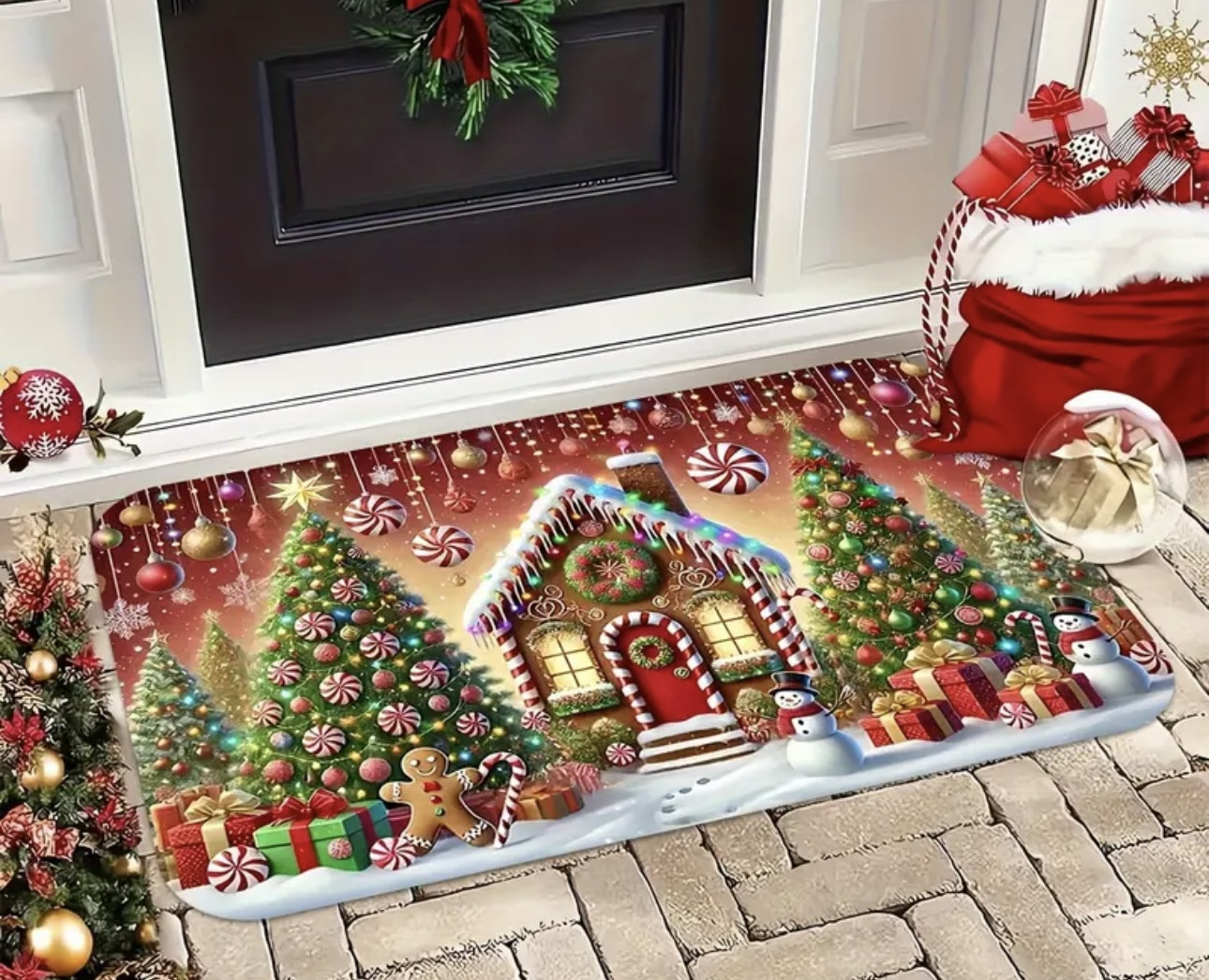 Коврик придверный «Новый год»