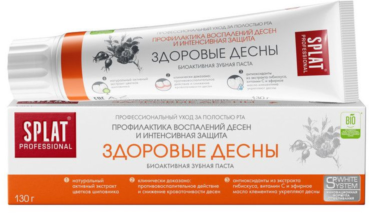 Зубная паста для профилактики воспаления десен «Здоровые десны» | Professional | Splat