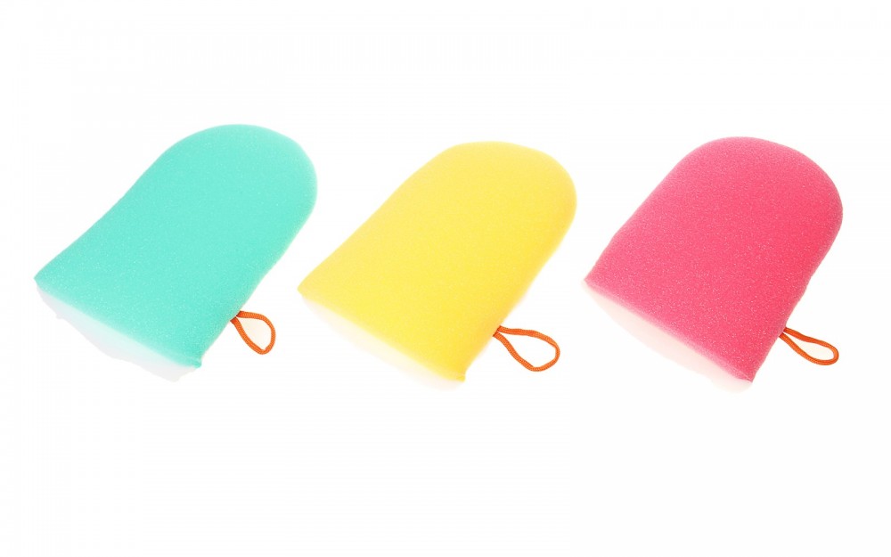 Мочалка банная профилированная «Рукавичка», цвет в ассортименте | PRIDE