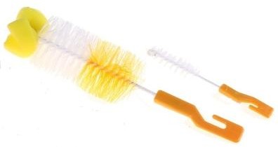 Ёршик с губкой для бутылочек и сосок, цвет в ассортименте | Крошка Я