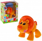 Забавный львенок с подвижными лапами и головой, цвет в ассортименте