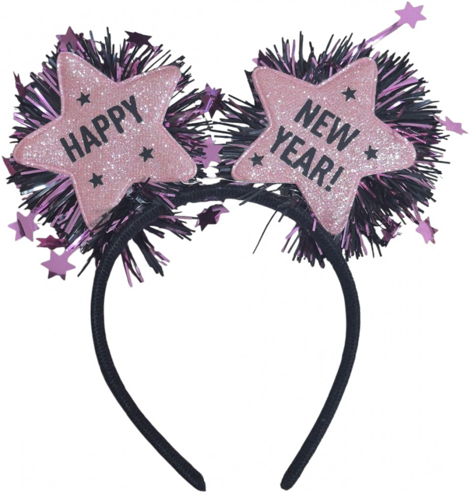 Ободок новогодний с подсветкой «Happy New Year»