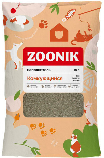 Наполнитель для кошачьего туалета комкующийся