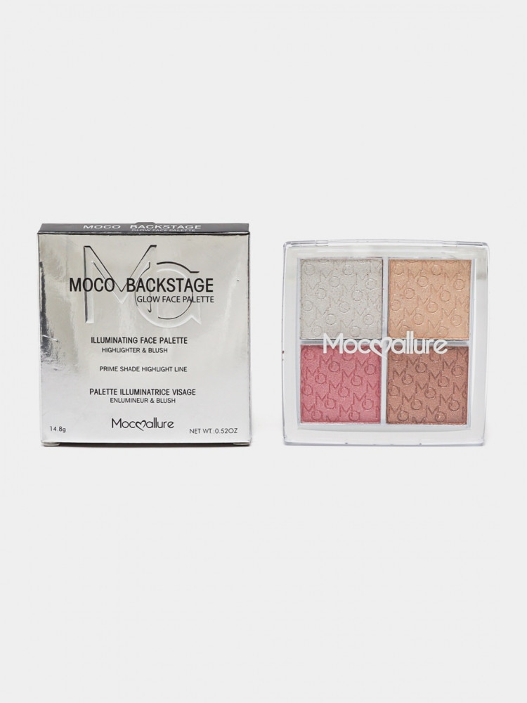 Палетка хайлатеров для лица «Moco Backstage», оттенок 01