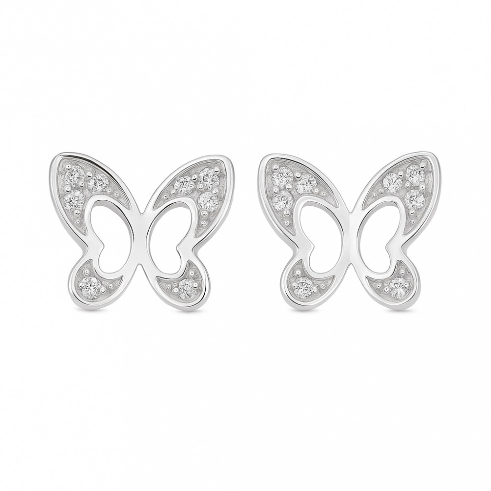 Серьги-пусеты из серебра | Lucente Silver