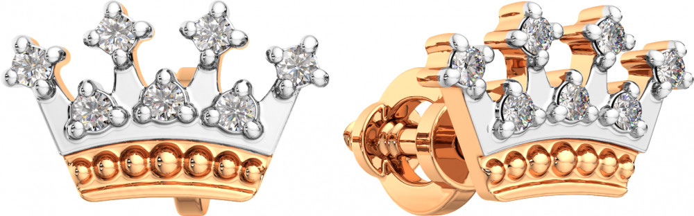 Серьги-пусеты из золота | Lucente