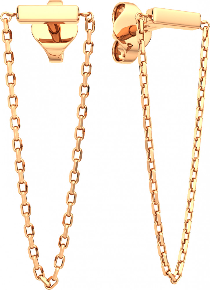 Серьги-пусеты из золота | Lucente