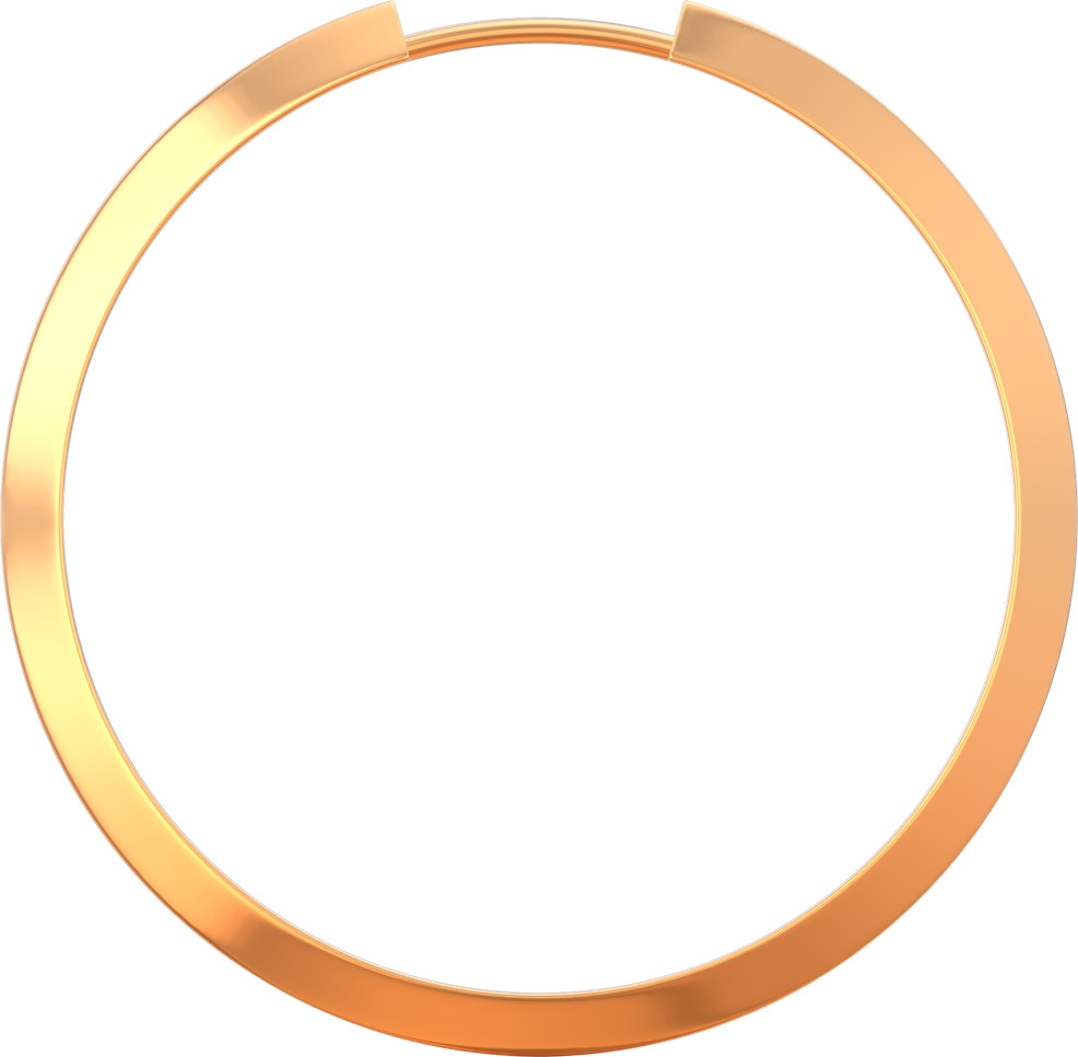 Серьги конго из золота | Lucente