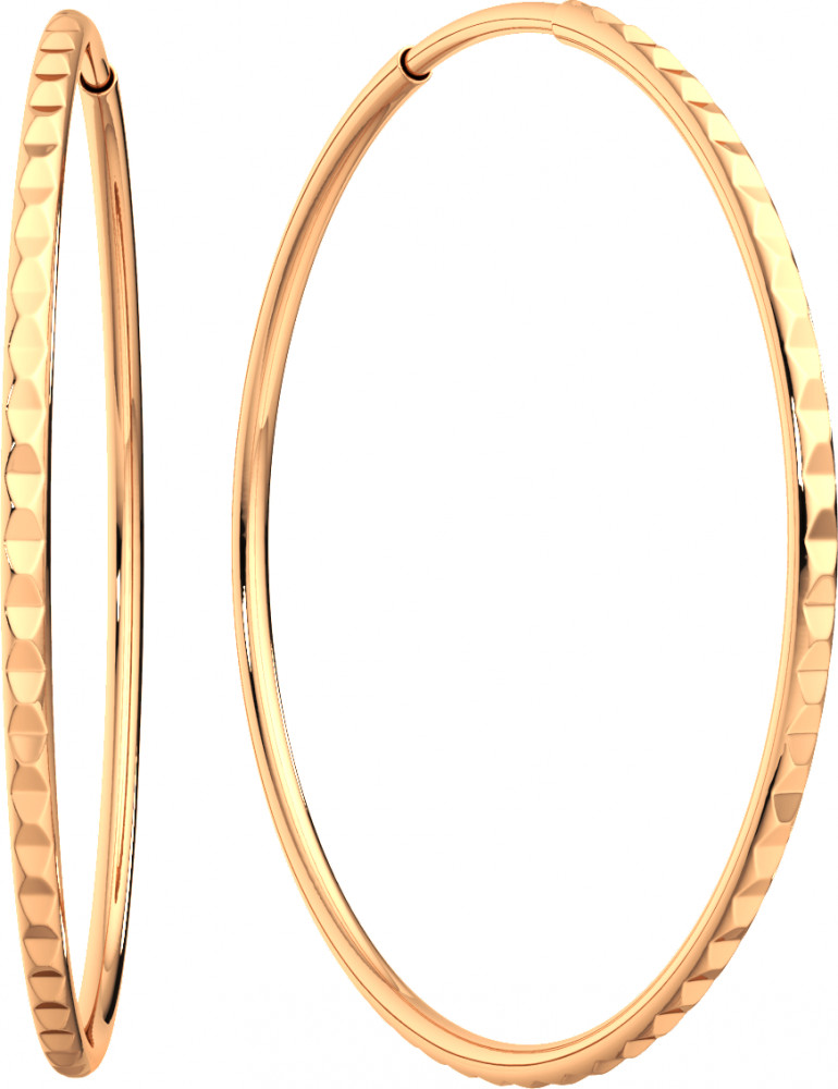 Серьги конго из золота | Lucente