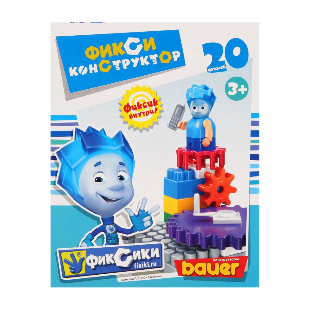 Фикси-конструктор «Нолик», 20 элементов | Фиксики | Bauer