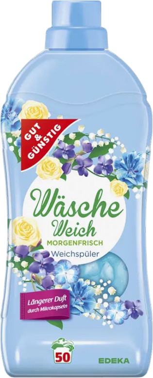 Кондиционер-ополаскиватель для белья «Утренняя свежесть» | Gut & Günstig | Edeka
