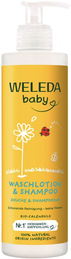 Шампунь для детей с календулой «Baby Waschlotion & Shampoo» | Weleda