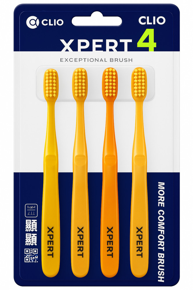 Набор зубных щеток ортодонтических «Orthodontic Toothbrush» | Xpert | Clio