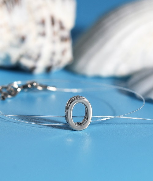 Колье на леске из серебра | Lucente Silver