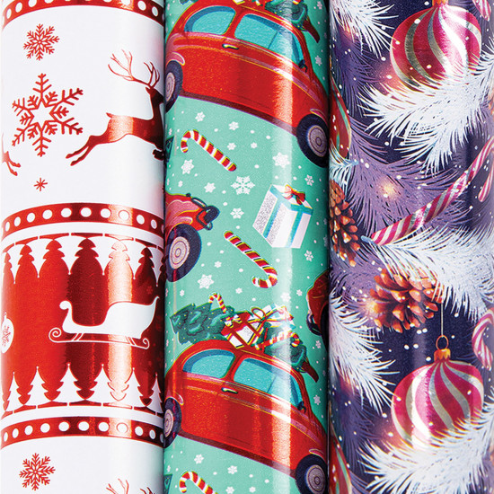 Набор упаковочной бумаги «HoHo XMAS»