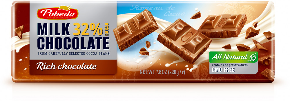 Шоколад молочный 32% | Победа