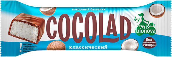 Батончик глазированный кокосовый «Cocolad» | Bionova