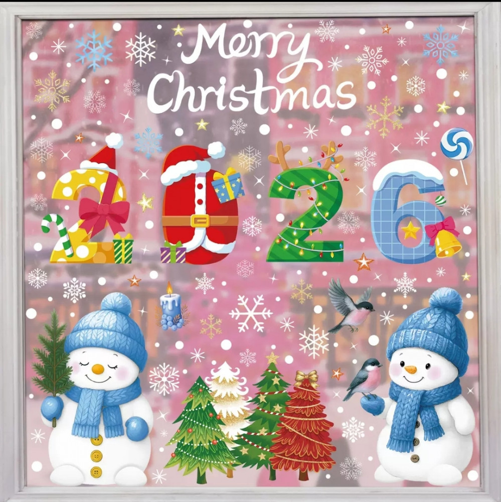 Новогодние наклейки