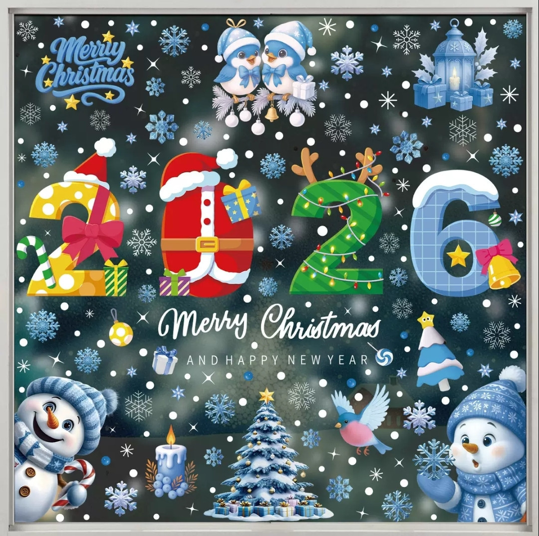 Новогодние наклейки