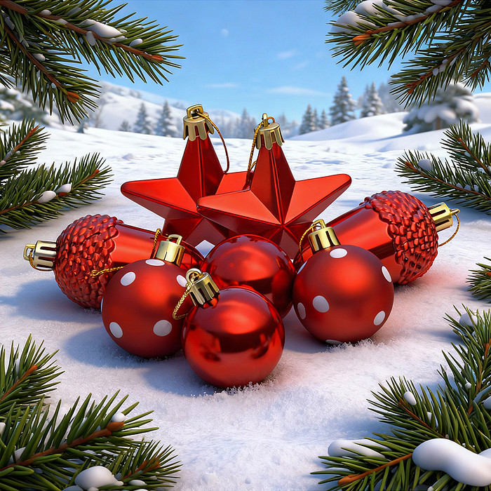 Набор новогодних украшений «Ёлочные сказки» | Снеговичок