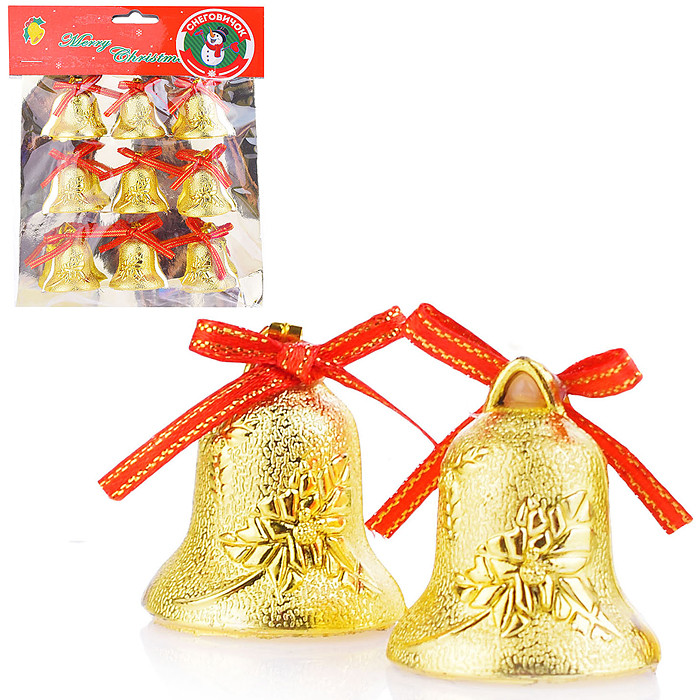 Набор новогодних украшений «Колокольчики» | Снеговичок