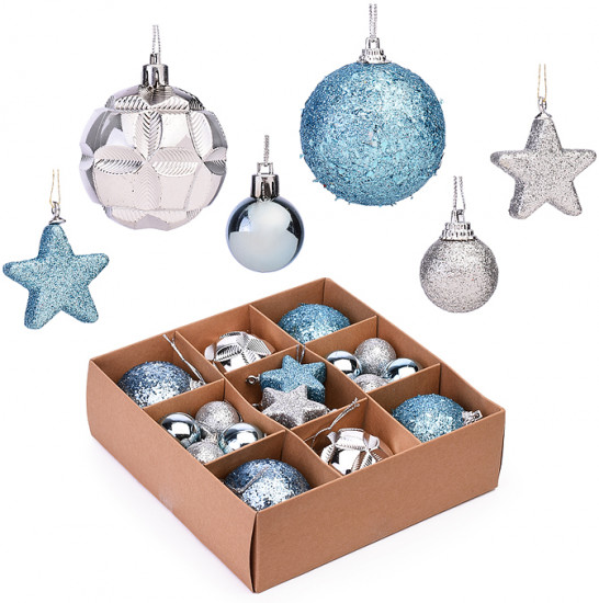Набор новогодних украшений «Шарики и звездочки»