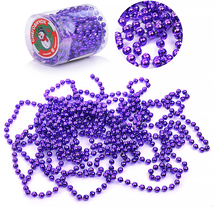 Украшение новогоднее «Бусы» | Снеговичок